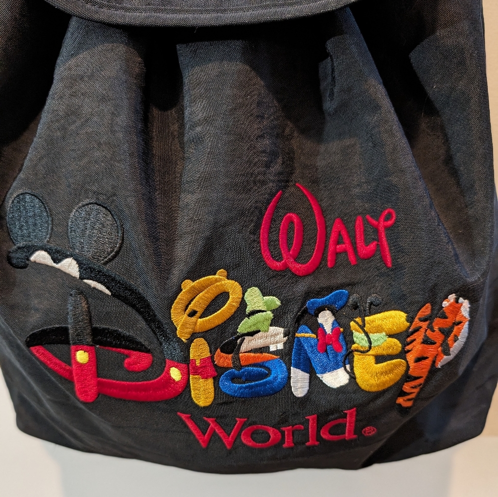 Embroidered Colorful DISNEY Backpack. Inside zipper pocket. - Picture 5 of 10